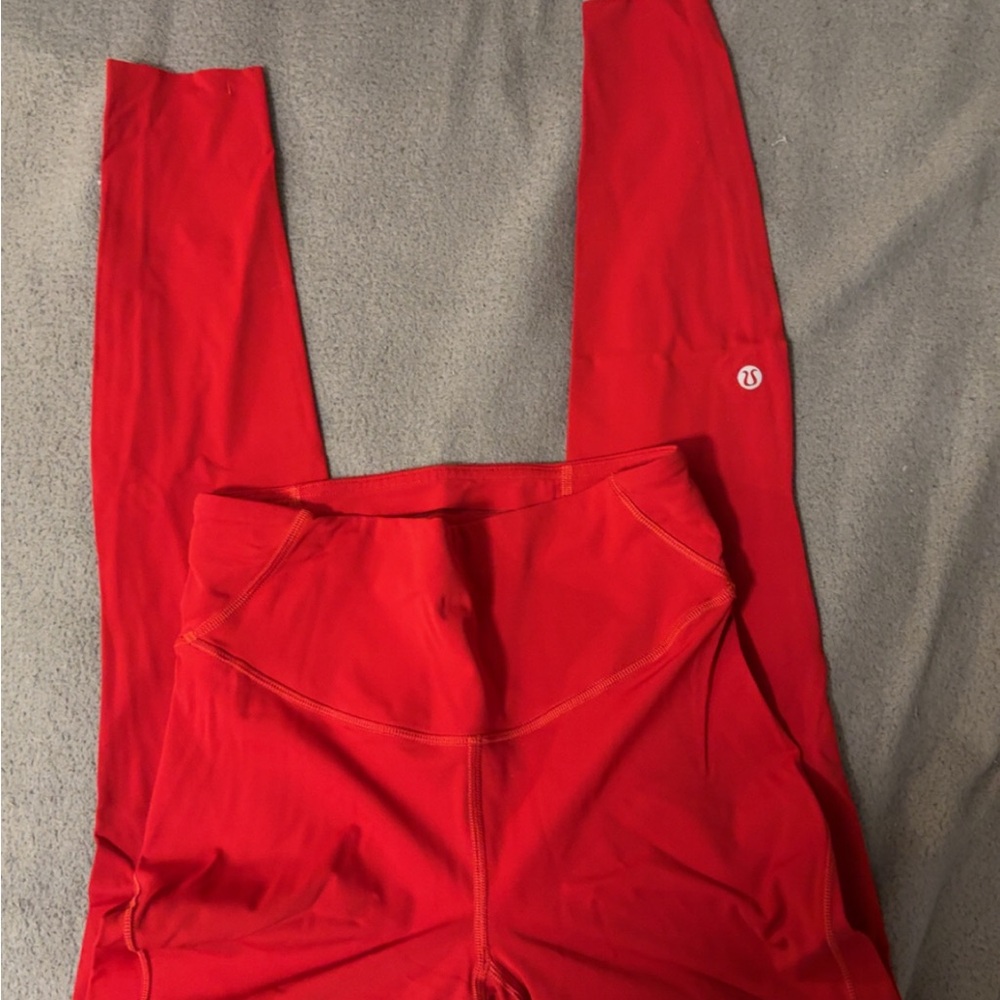 Lululemon Athletica Red Leggings